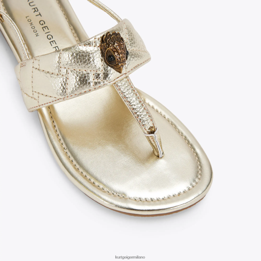 esso Kurt Geiger bambini Sandalo London Mini Kensington T oro 8024FF483 | calzature