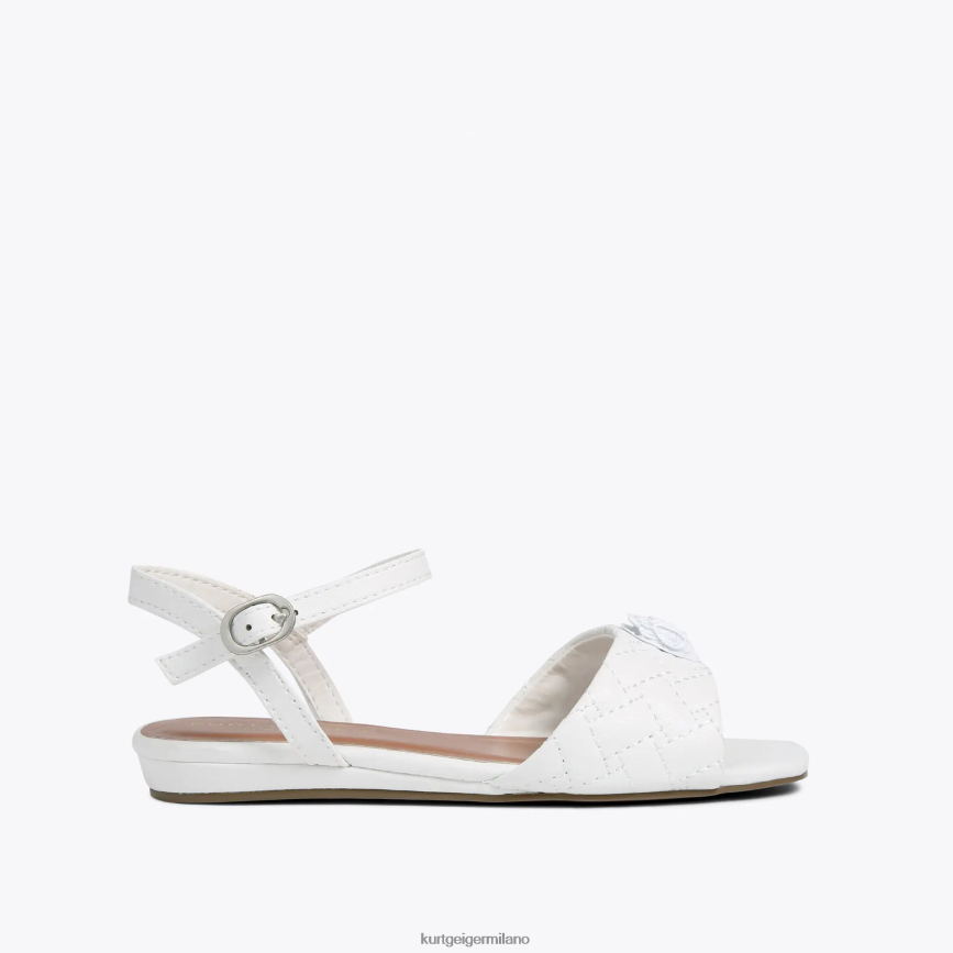 esso Kurt Geiger bambini Sandalo London Mini Kensington bianco 8024FF484 | calzature