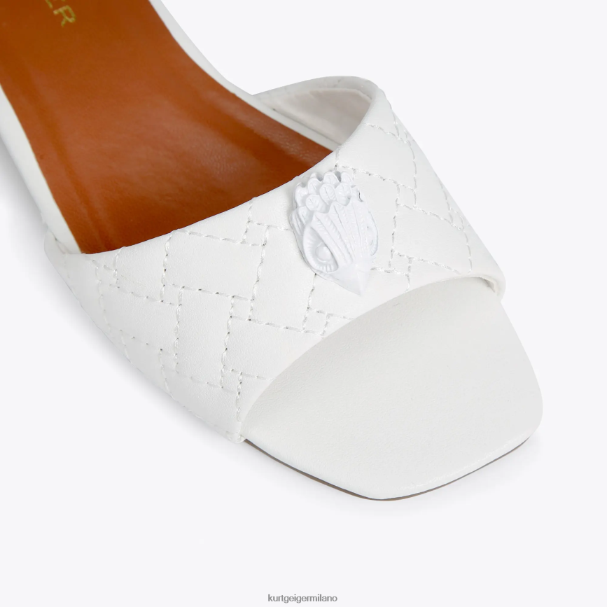 esso Kurt Geiger bambini Sandalo London Mini Kensington bianco 8024FF484 | calzature
