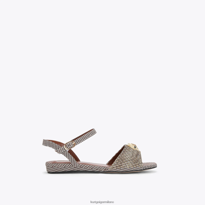 esso Kurt Geiger bambini Sandalo London Mini Kensington oro 8024FF480 | calzature