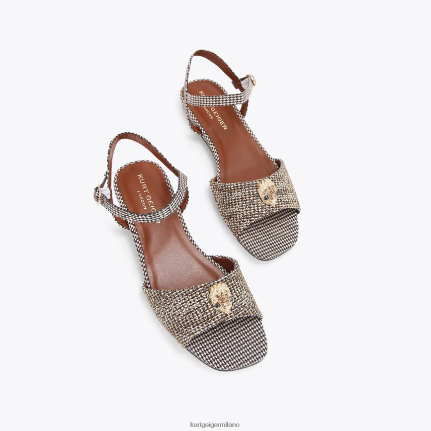esso Kurt Geiger bambini Sandalo London Mini Kensington oro 8024FF480 | calzature
