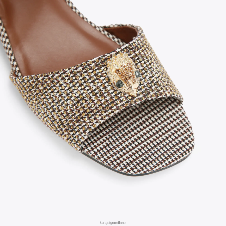 esso Kurt Geiger bambini Sandalo London Mini Kensington oro 8024FF481 | calzature