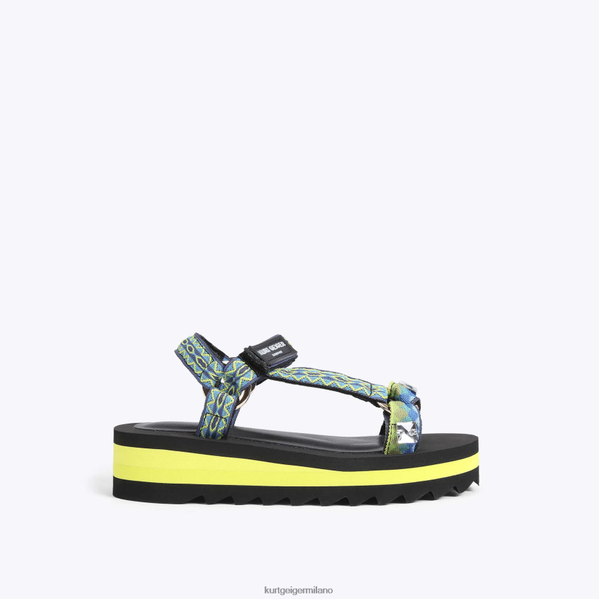 esso Kurt Geiger bambini londra junior mini olivia verde 8024FF487 | calzature