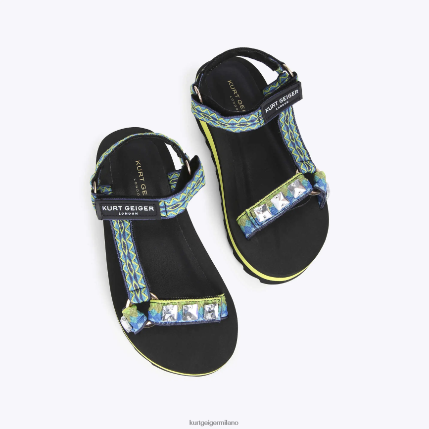 esso Kurt Geiger bambini londra junior mini olivia verde 8024FF487 | calzature