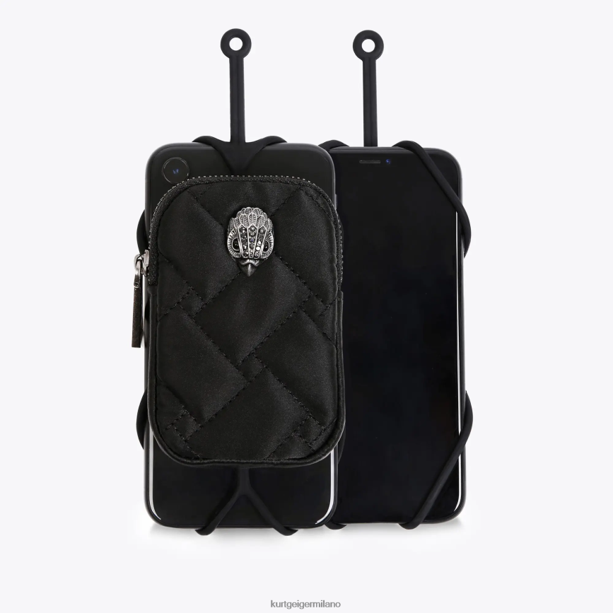 esso Kurt Geiger donne Porta cellulare London Eagle combinazione nera 8024FF537 | Accessori