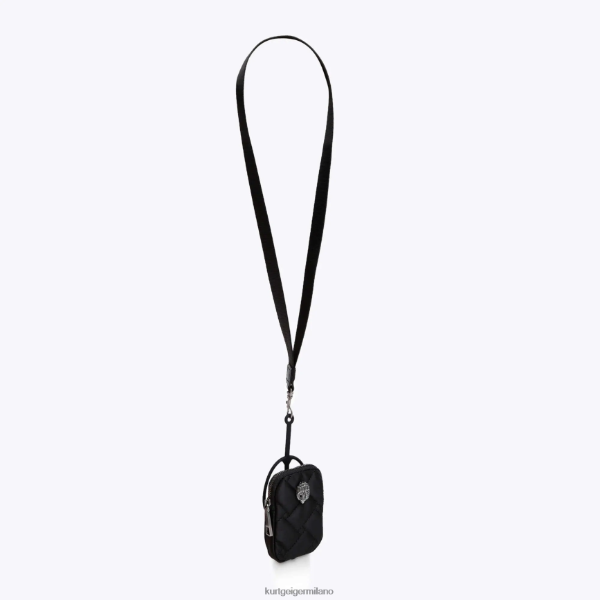 esso Kurt Geiger donne Porta cellulare London Eagle combinazione nera 8024FF537 | Accessori