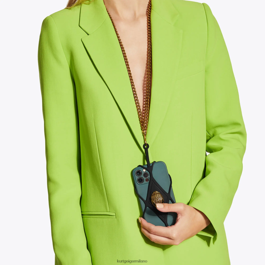 esso Kurt Geiger donne Porta cellulare London Eagle nero 8024FF581 | Accessori