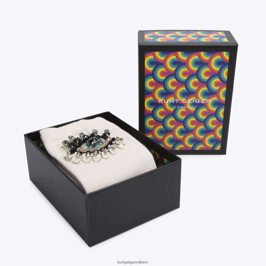 esso Kurt Geiger donne calzino del malocchio londinese osso 8024FF574 | Accessori