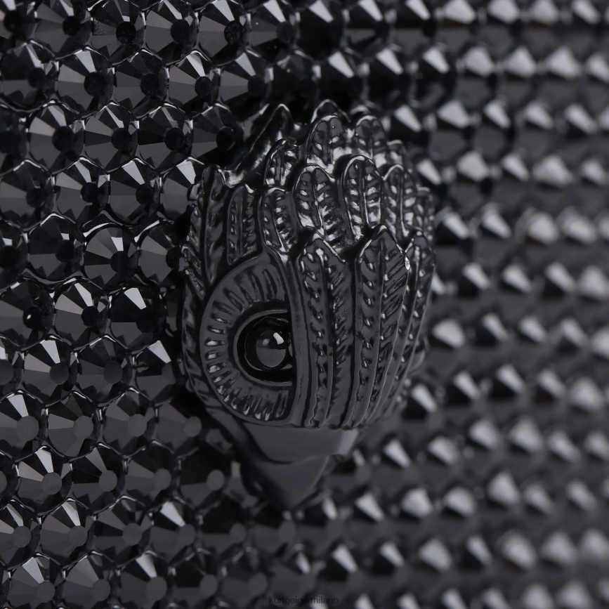 esso Kurt Geiger donne fiaschetta di cristallo di Londra nero 8024FF572 | Accessori
