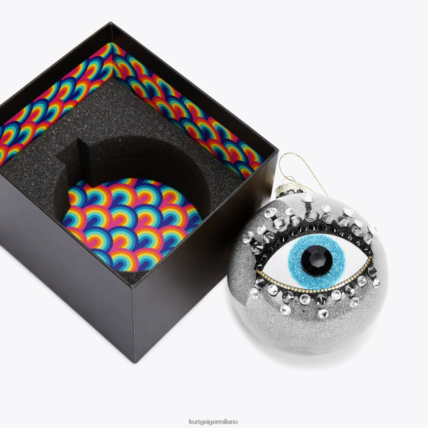 esso Kurt Geiger donne ornamento natalizio del London Eye argento 8024FF502 | Accessori