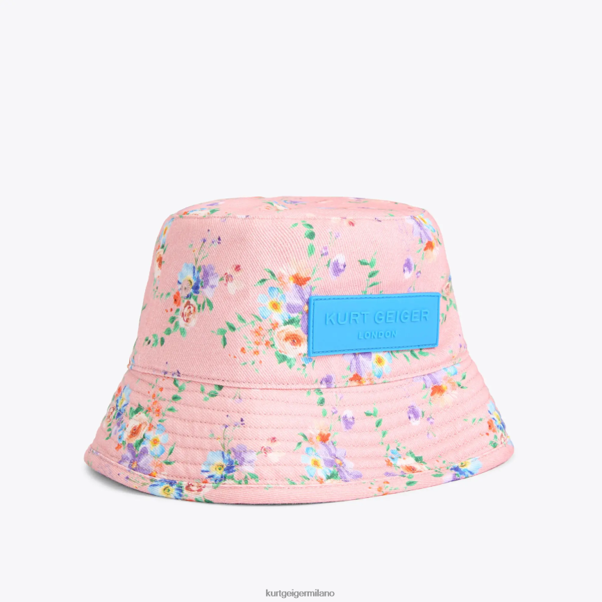 esso Kurt Geiger donne Cappello da pescatore London Kensington rosa 8024FF475 | Accessori
