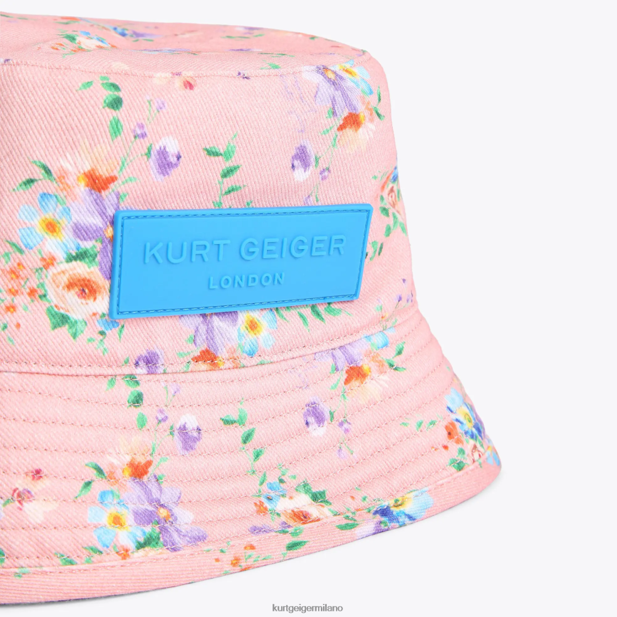 esso Kurt Geiger donne Cappello da pescatore London Kensington rosa 8024FF475 | Accessori