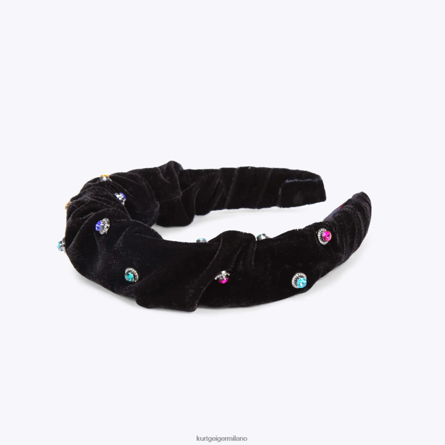 esso Kurt Geiger donne Fascia per capelli London Octavia altro nero 8024FF517 | Accessori