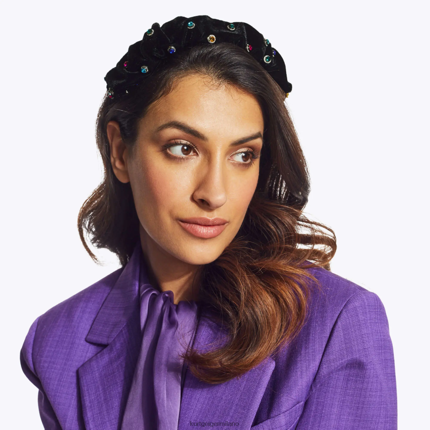 esso Kurt Geiger donne Fascia per capelli London Octavia altro nero 8024FF517 | Accessori