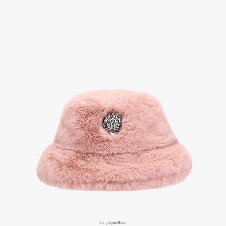 esso Kurt Geiger donne cappello da pescatore di papavero londinese rosa 8024FF507 | Accessori