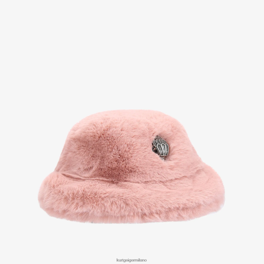 esso Kurt Geiger donne cappello da pescatore di papavero londinese rosa 8024FF507 | Accessori
