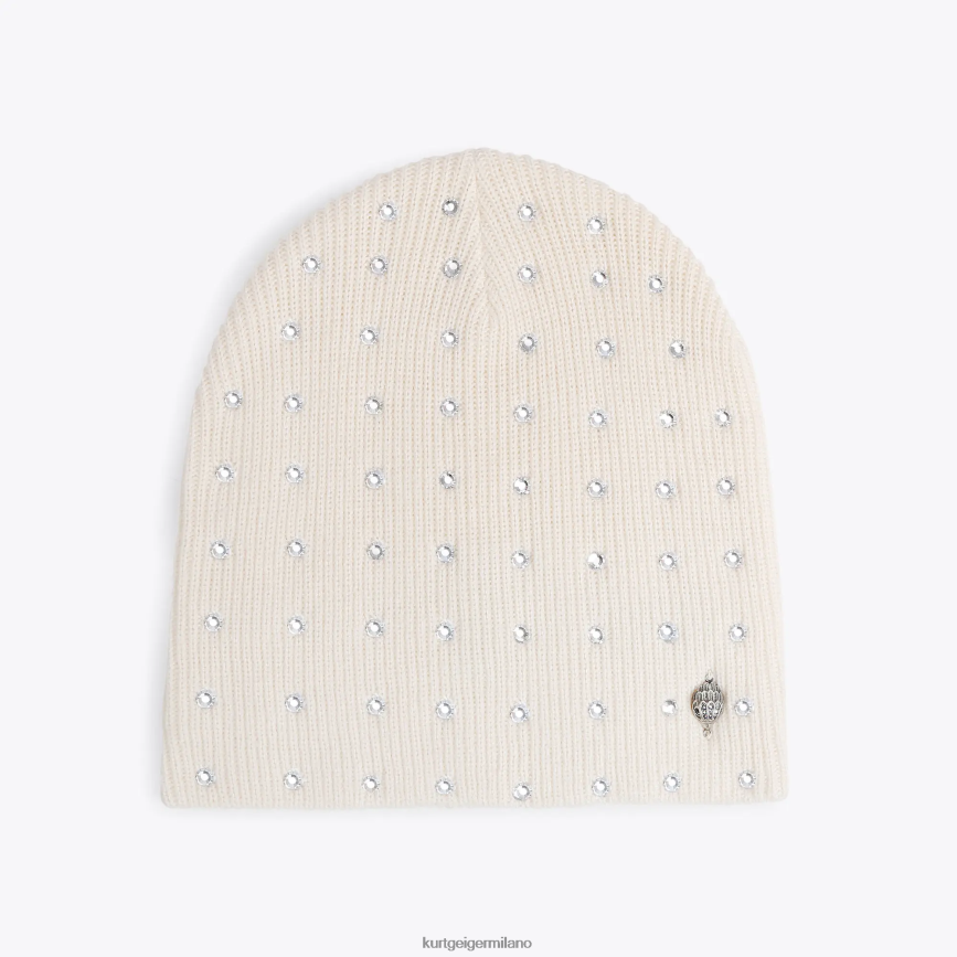 esso Kurt Geiger donne cappello di cristallo di Londra osso 8024FF523 | Accessori