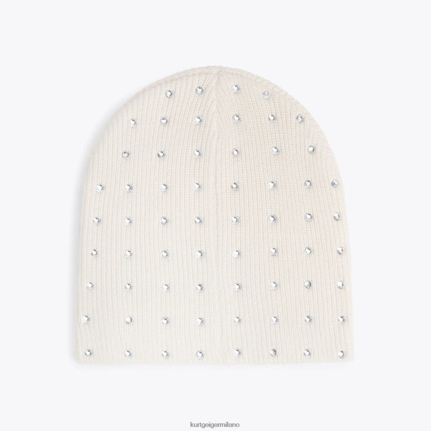 esso Kurt Geiger donne cappello di cristallo di Londra osso 8024FF523 | Accessori