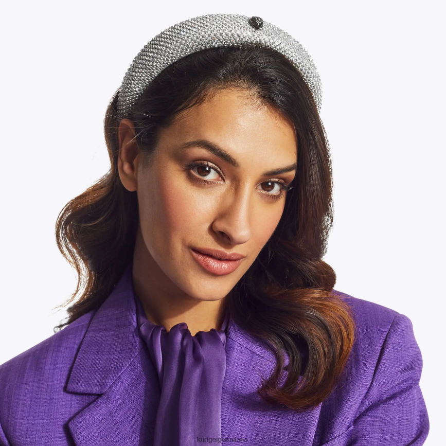 esso Kurt Geiger donne fascia di cristallo di Londra argento 8024FF516 | Accessori