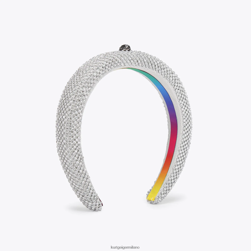 esso Kurt Geiger donne fascia di cristallo di Londra argento 8024FF516 | Accessori