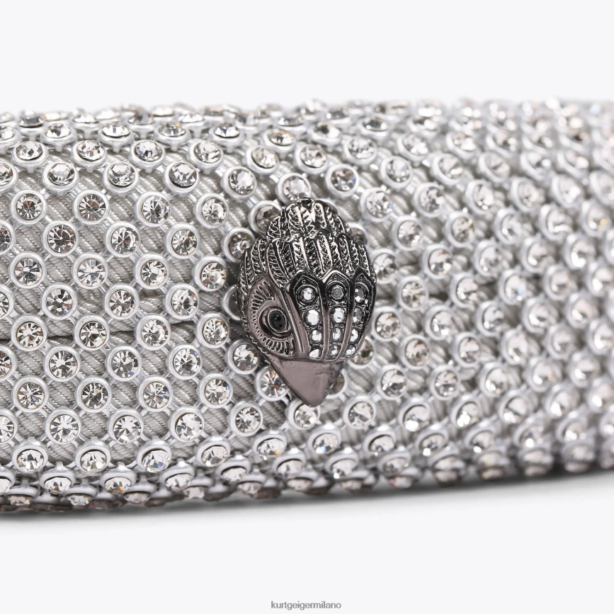 esso Kurt Geiger donne fascia di cristallo di Londra argento 8024FF516 | Accessori