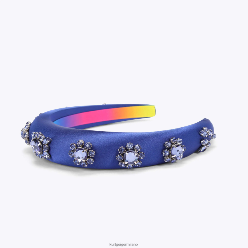 esso Kurt Geiger donne fascia di cristallo di Londra blu 8024FF576 | Accessori