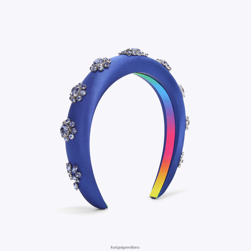 esso Kurt Geiger donne fascia di cristallo di Londra blu 8024FF576 | Accessori