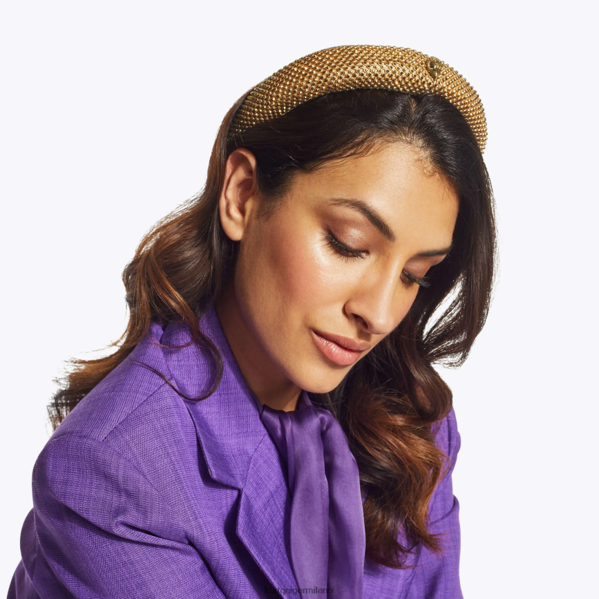 esso Kurt Geiger donne fascia di cristallo di Londra oro 8024FF515 | Accessori