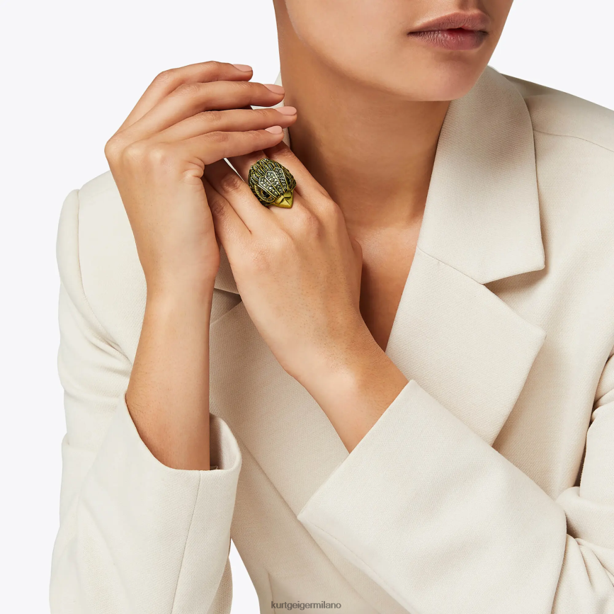 esso Kurt Geiger donne Anello grosso London Eagle XL oro 8024FF583 | Accessori