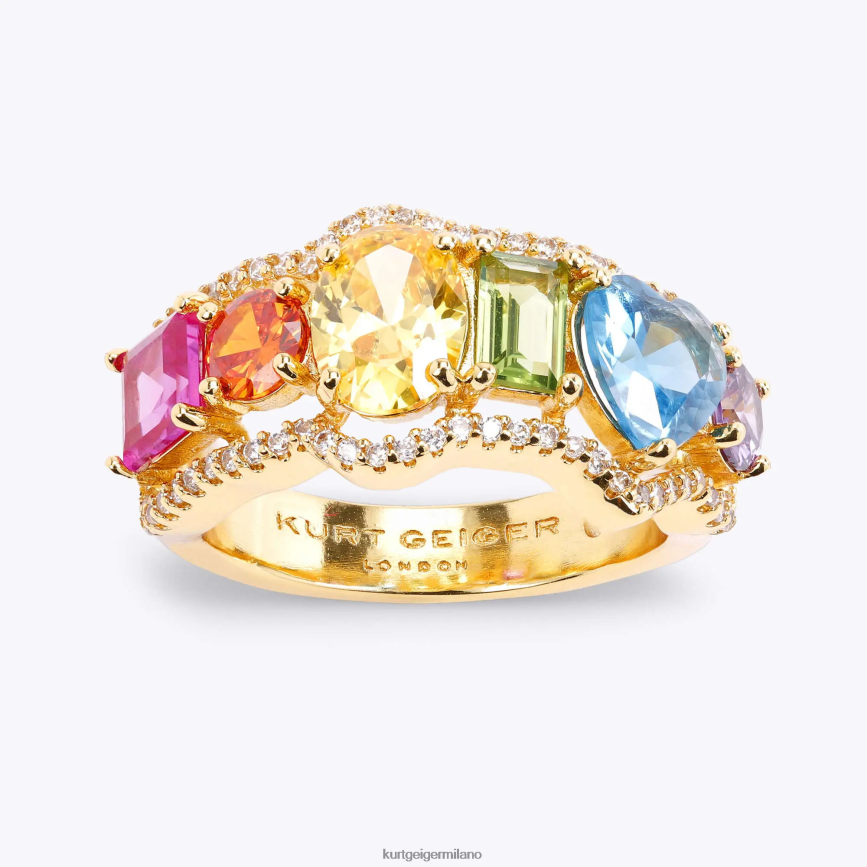 esso Kurt Geiger donne Anello mix arcobaleno di Londra multi/altro 8024FF250 | Accessori