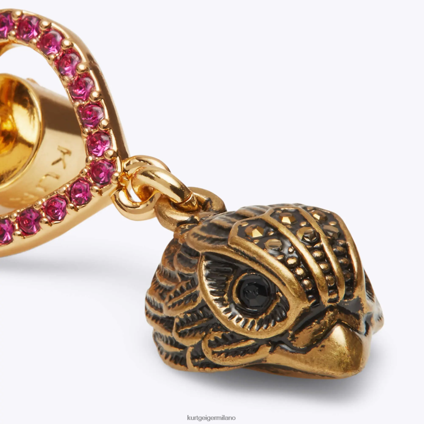 esso Kurt Geiger donne Borchie con aquila cuore di Londra combinazione rosa 8024FF527 | Accessori