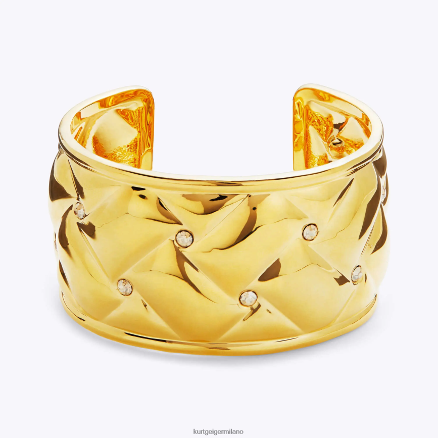 esso Kurt Geiger donne Bracciale London trapuntato in metallo XL oro 8024FF543 | Accessori