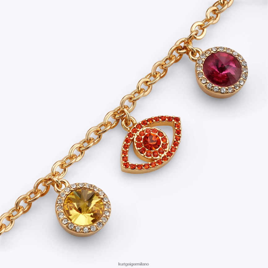esso Kurt Geiger donne Bracciale in cristallo del malocchio di Londra oro 8024FF588 | Accessori