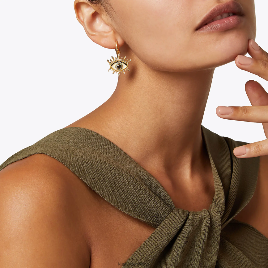 esso Kurt Geiger donne Cerchi Huggie London Eye oro 8024FF584 | Accessori