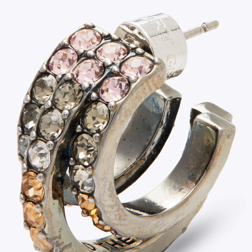 esso Kurt Geiger donne Cerchi tripli arcobaleno di Londra combinazione di metalli 8024FF206 | Accessori