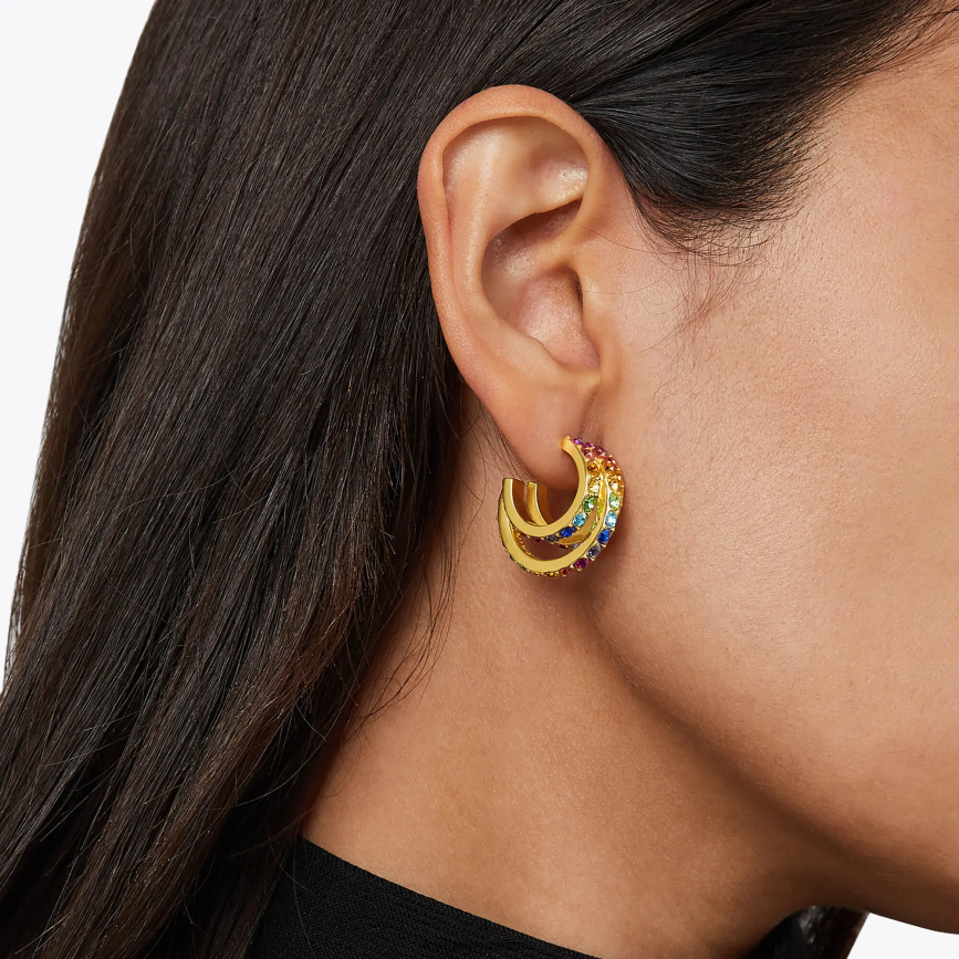 esso Kurt Geiger donne Cerchi tripli arcobaleno di Londra multi/altro 8024FF177 | Accessori