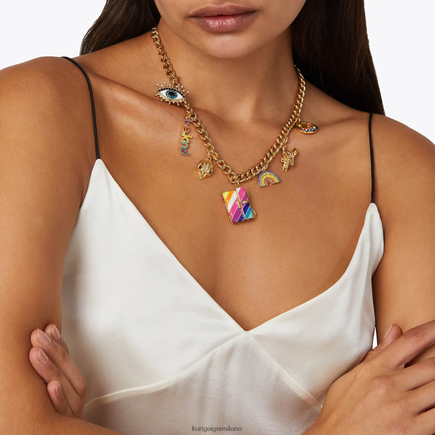 esso Kurt Geiger donne Collana multi-ciondoli London oro 8024FF186 | Accessori