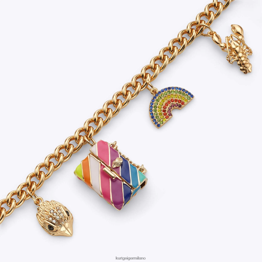 esso Kurt Geiger donne Collana multi-ciondoli London oro 8024FF186 | Accessori