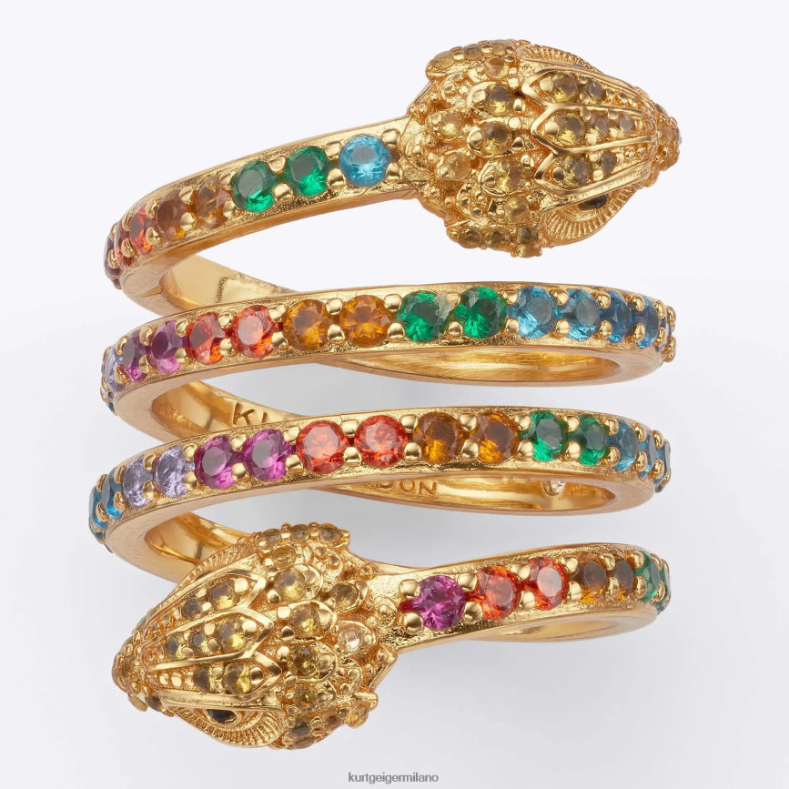 esso Kurt Geiger donne anello a spirale dell\'aquila di Londra multi/altro 8024FF179 | Accessori