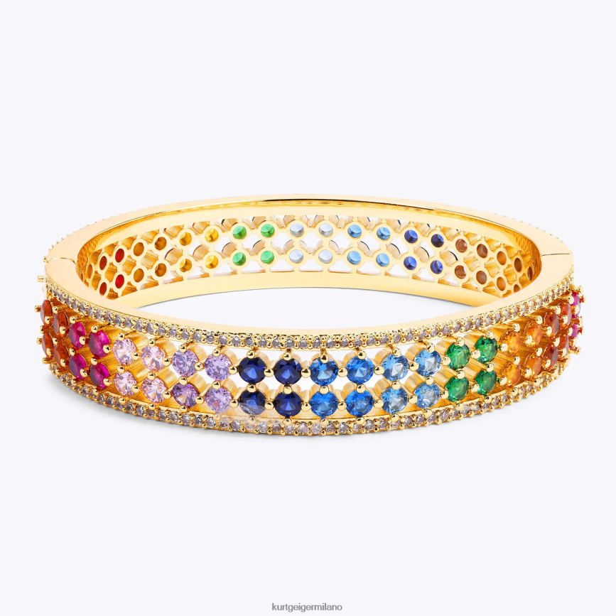esso Kurt Geiger donne braccialetto a rete arcobaleno di Londra multi/altro 8024FF232 | Accessori