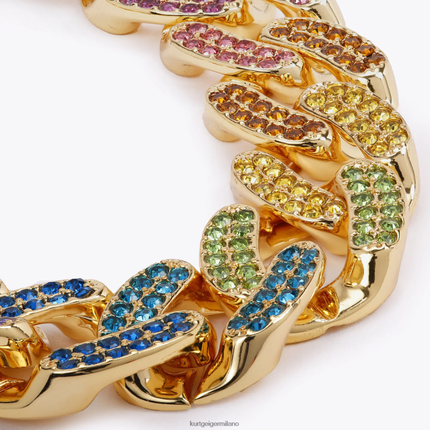 esso Kurt Geiger donne collana a catena arcobaleno di Londra multi/altro 8024FF241 | Accessori