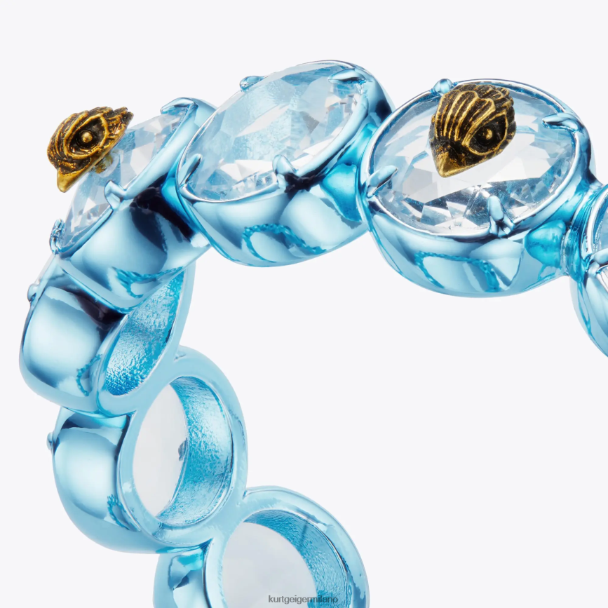 esso Kurt Geiger donne polsino rotondo in pietra di Londra blu 8024FF529 | Accessori