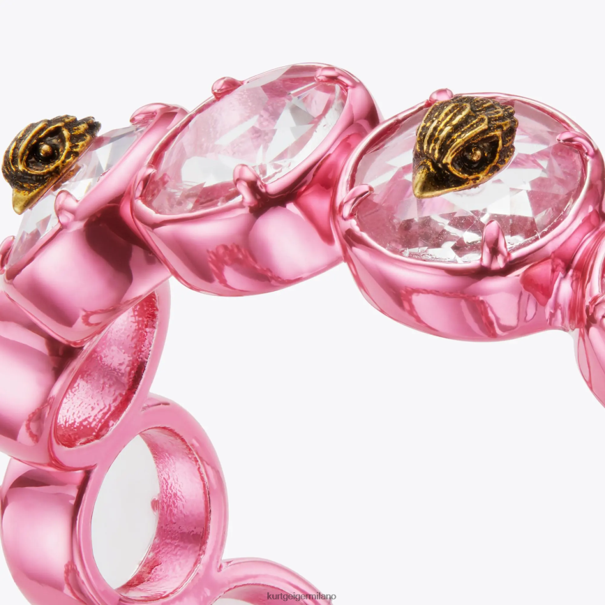 esso Kurt Geiger donne polsino rotondo in pietra di Londra rosa 8024FF528 | Accessori