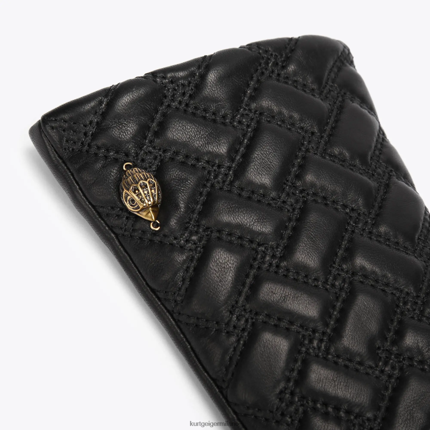 esso Kurt Geiger donne Guanti lunghi London Kensington nero 8024FF504 | Accessori
