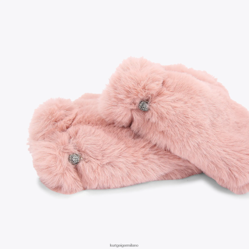 esso Kurt Geiger donne Guanti senza dita London Poppy rosa 8024FF509 | Accessori