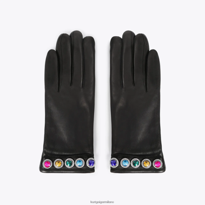 esso Kurt Geiger donne guanti londra octavia altro nero 8024FF505 | Accessori
