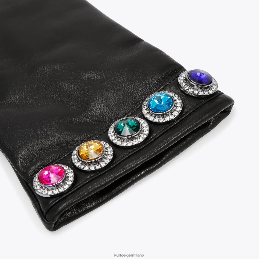 esso Kurt Geiger donne guanti londra octavia altro nero 8024FF505 | Accessori