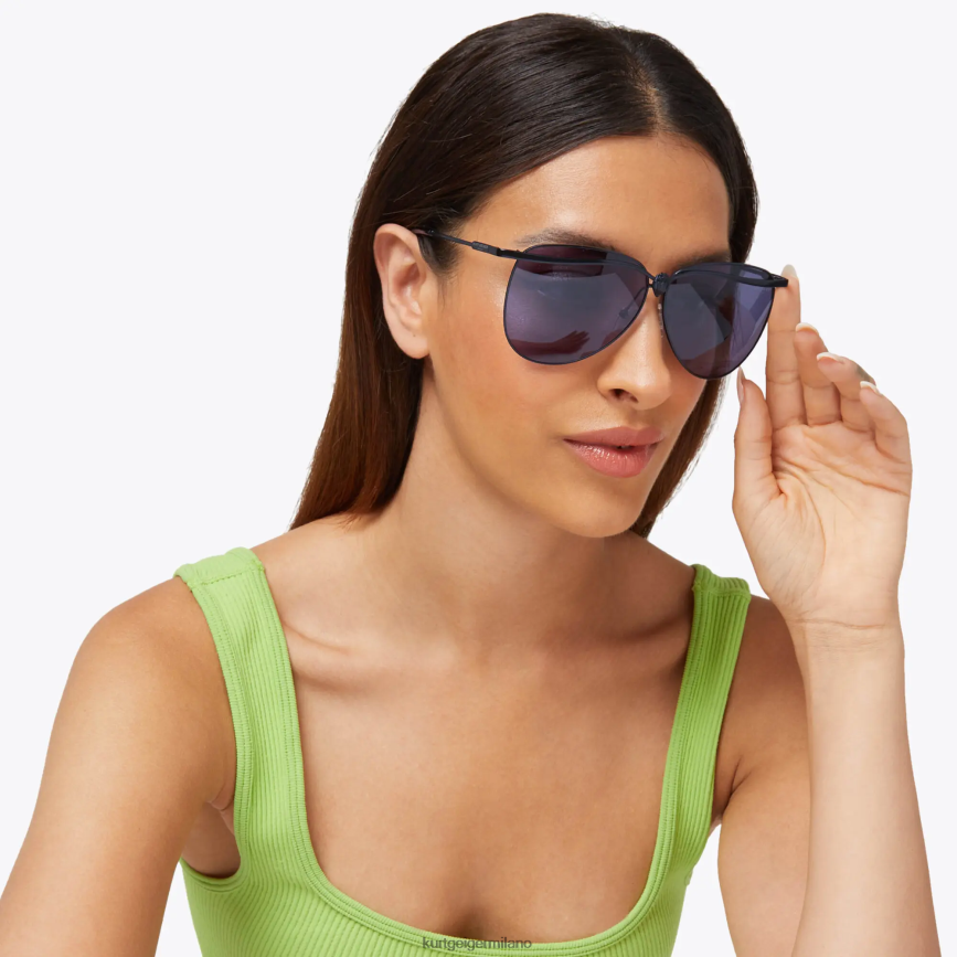 esso Kurt Geiger donne Occhiali da sole da aviatore London Eagle nero 8024FF465 | Accessori