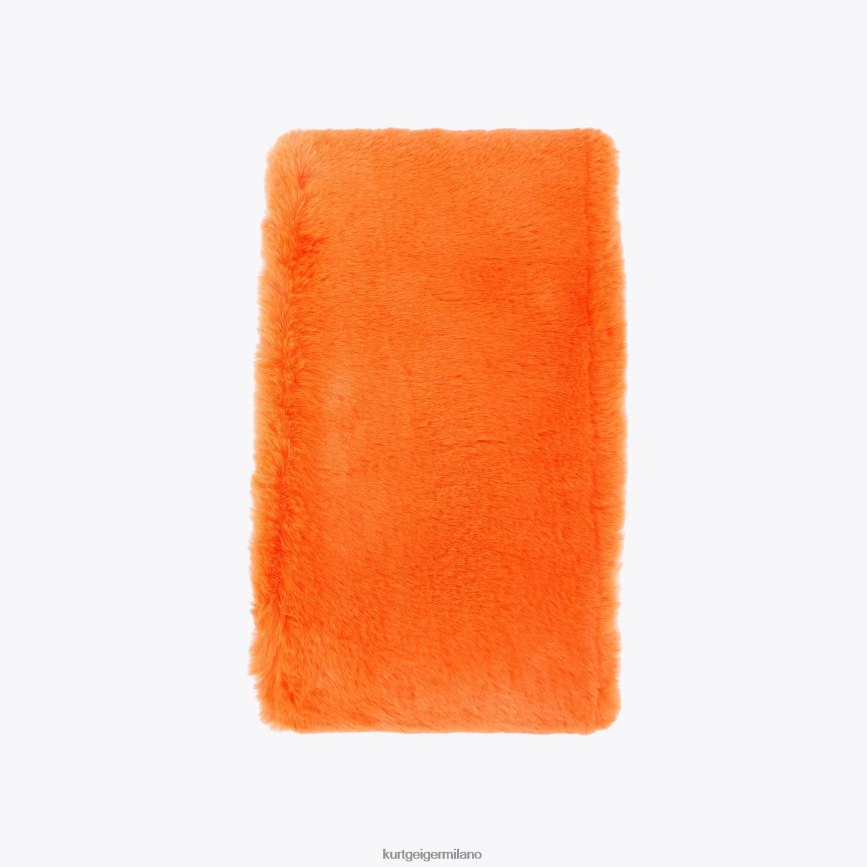 esso Kurt Geiger donne sciarpa con papavero londinese arancia 8024FF513 | Accessori