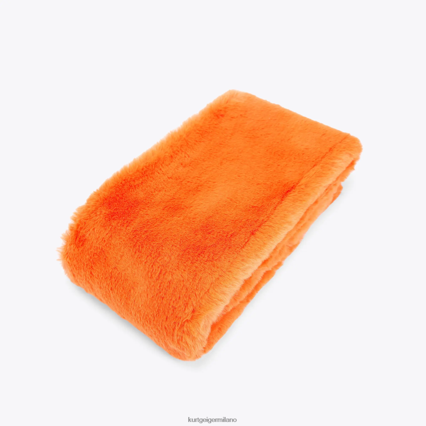 esso Kurt Geiger donne sciarpa con papavero londinese arancia 8024FF513 | Accessori